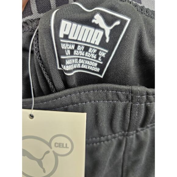 Puma Mens Athletic Training Shorts Size Large Athletic Black Running GYM NWT - Picture 4 of 4